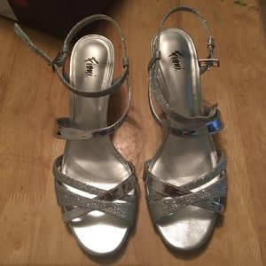 Silver Fioni heels